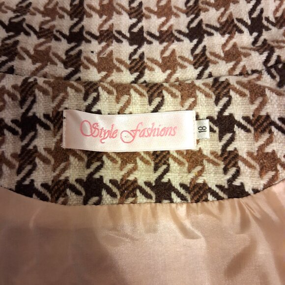 NEW Women’s Cream Brown Double-Breasted Lined Trench Coat Winter Outerwear 18 XL - Picture 10 of 10